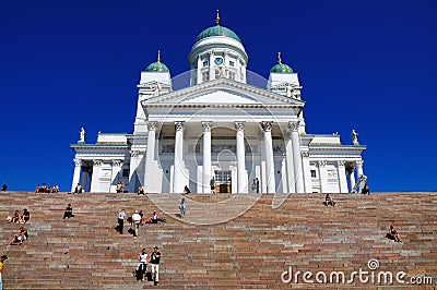 Cathedral of Helsinki, Finland Editorial Stock Photo