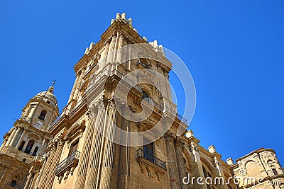 Cathedral, Histiric Building, Malaga, Spain Stock Photo