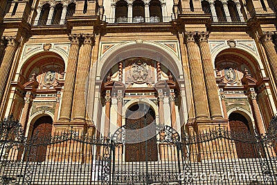 Cathedral, Histiric Building, Malaga, Spain Stock Photo