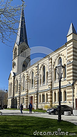 The Cathedral of the Holy Apostles Peter and Paul is a Lutheran cathedral Editorial Stock Photo