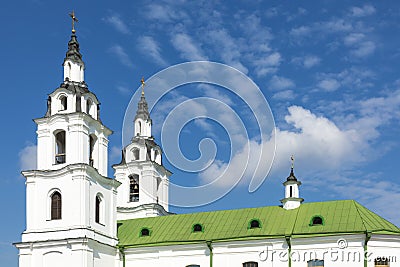 Cathedral of holy spirit in Minsk - Church Of Belarus And Symbol Stock Photo