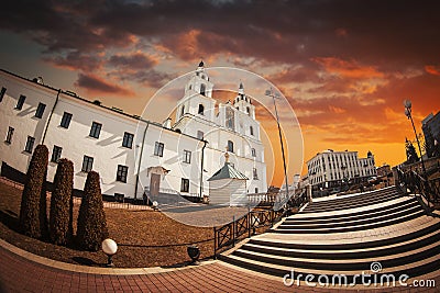 Cathedral Of Holy Spirit In Minsk Stock Photo