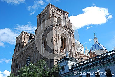 Cathedral of the Immaculate Conception , Cuenca, Ecuador Stock Photo