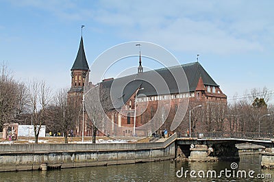 Cathedral in Kaliningrad Stock Photo