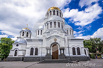 Cathedral in Kamianets Podilskyi Editorial Stock Photo
