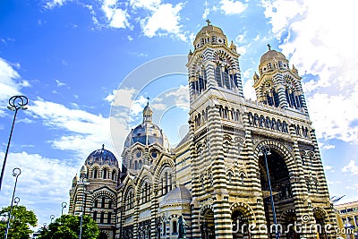 Cathedral of la Major in Marseille, France Stock Photo