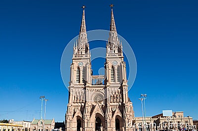 The cathedral of Lujan Stock Photo