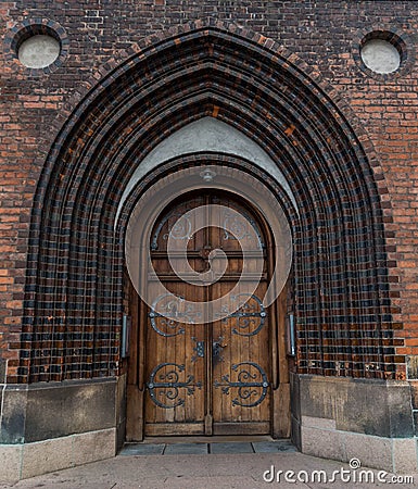 Cathedral main door Stock Photo