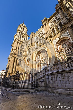 Cathedral of Malaga Editorial Stock Photo