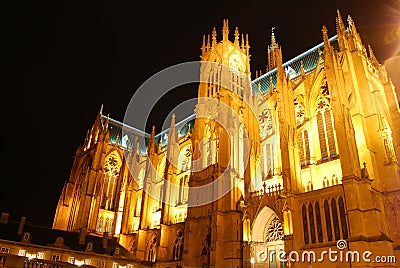 Cathedral of Metz, France Stock Photo