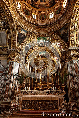 Cathedral at Montecassino Italy Stock Photo