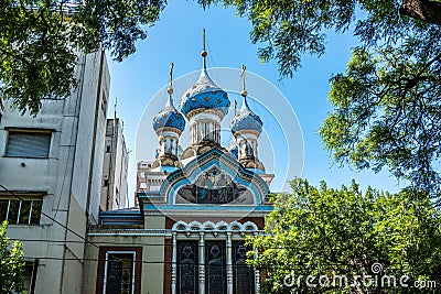 Cathedral of the Most Holy Trinity, Catedral ortodoxa rusa de la Santisima Trinidad in Buenos Aires, Argentina Stock Photo