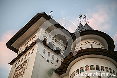 Cathedral from Gura Humorului Stock Photo