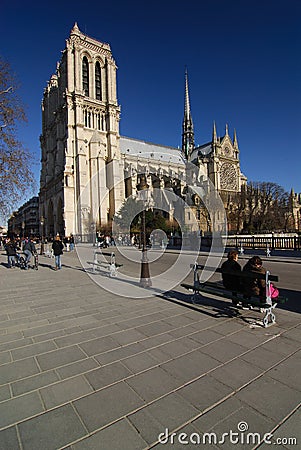 Cathedral Notre Dame Stock Photo