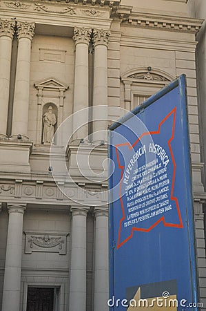 Cathedral Nuestra SeÃ±ora de la Merced in Bahia Blanca Editorial Stock Photo