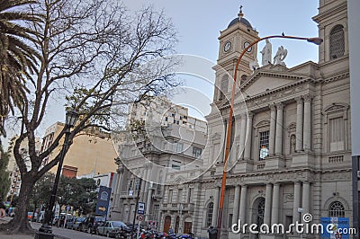 Cathedral Nuestra SeÃ±ora de la Merced in Bahia Blanca Editorial Stock Photo