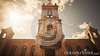 cathedral old church building Cartoon Illustration