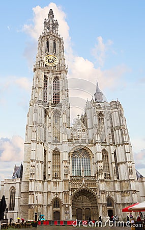 Cathedral of Our Lady in Antwerpen, Belgium Stock Photo