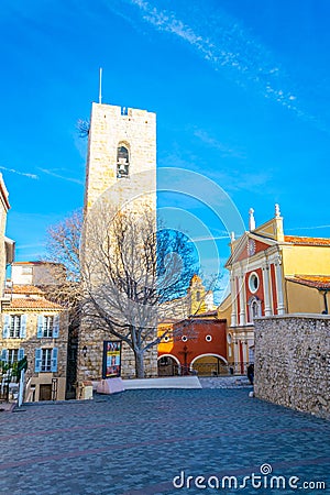 Cathedral of our lady of immaculate conception in Antibes, France Editorial Stock Photo