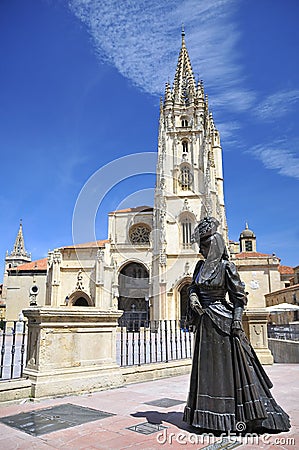 Cathedral of Oviedo, Asturias. Stock Photo