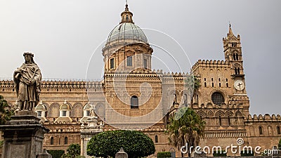 Palermo Cathedral, a UNESCO world heritage site in Sicily, Italy Stock Photo