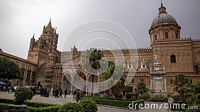 Palermo Cathedral, a UNESCO world heritage site in Sicily, Italy Editorial Stock Photo