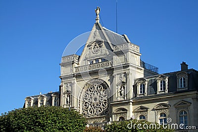 Cathedral roof in Paris Stock Photo