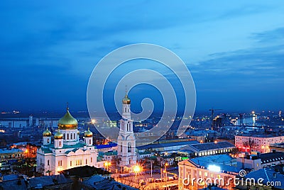 Cathedral. Rostov-on-Don. Stock Photo