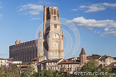 Cathedral of Saint Cecilia of Albi Stock Photo