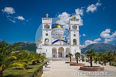 Cathedral of Saint Jovan Vladimir's Temple in Bar Stock Photo