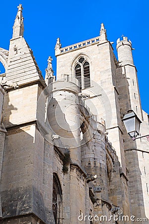 Cathedral Saint-Just-et-Saint-Pasteur de Narbonne Stock Photo