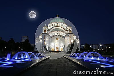 Cathedral of Saint Sava in Belgrade, Serbia Stock Photo