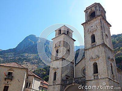 Cathedral of Saint Tryphon, Kotor Editorial Stock Photo