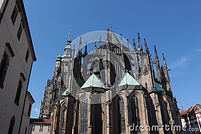 Cathedral of Saints Vitus, Prague Stock Photo