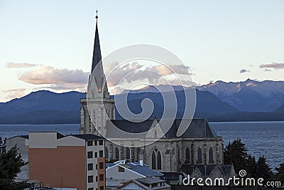 Cathedral of San Carlos de Bariloche Stock Photo