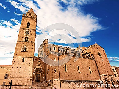 Cathedral of San Giustino in Chieti Stock Photo