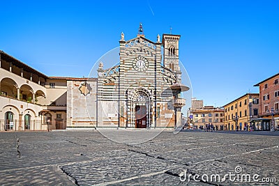 Cathedral of Santo Stefano in Prato, Italy Stock Photo
