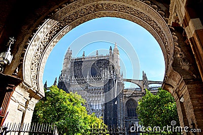 Cathedral of Seville Stock Photo