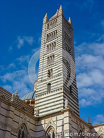 Cathedral of Siena, historical city of Tuscany, Italy. Stock Photo