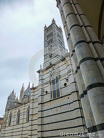 Cathedral of Siena, historical city of Tuscany, Italy. Stock Photo