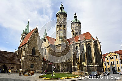 Cathedral of Sts Peter and Paul Dom in Naumburg Editorial Stock Photo