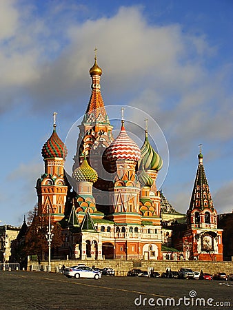 Cathedral of Vasily the Blessed, Moscow, Russia Stock Photo