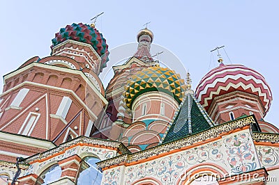 Cathedral of Vasily the Blessed Stock Photo