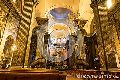 Cathedral of Vic interior view Editorial Stock Photo