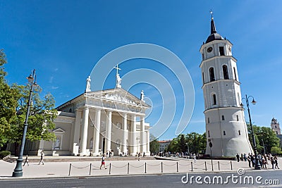The Cathedral of Vilnius Editorial Stock Photo