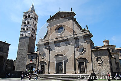 Cathedral of Viterbo Stock Photo