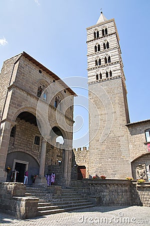 Cathedral of Viterbo. Lazio. Italy. Stock Photo