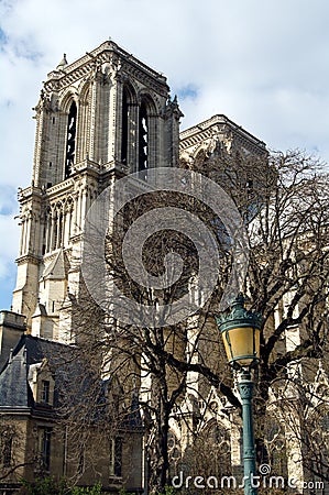 Cathedrale Notre Dame de Paris Stock Photo