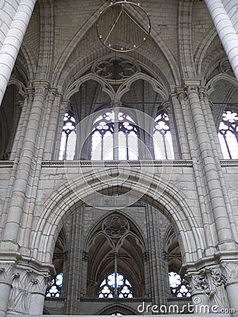 Cathedrale Saint-Etienne, Meaux ( France ) Editorial Stock Photo