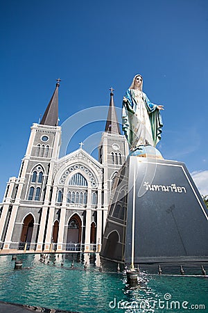 The cathedreal, Chanthaburi ,Thailand Stock Photo